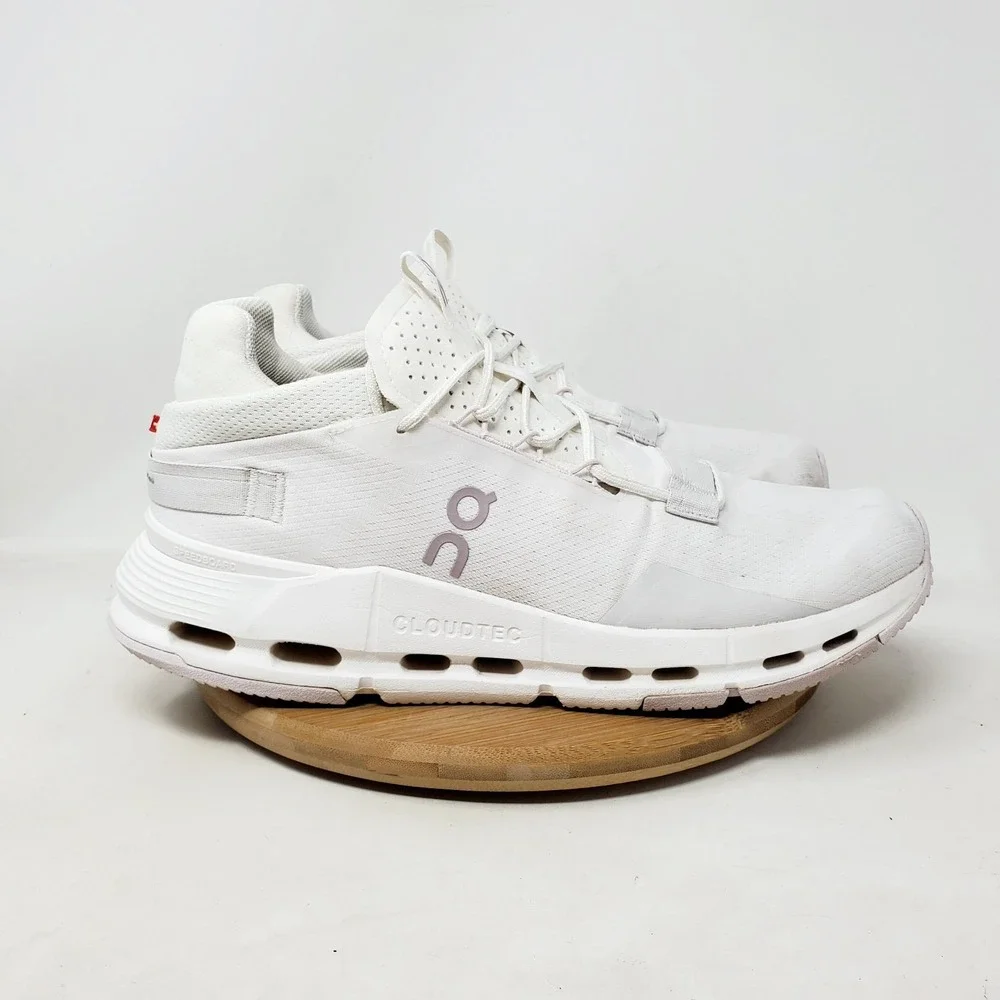 On Cloudnova Shoes Womens 11 White Sneaker Casual Gym Running Comfort